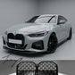 All black M4 style kidney grille for BMW 4 Series G22 G23 G26 2020 onwards
