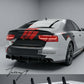Rear bumper diffuser shark chin splitter spoiler for Audi A8 D4 2010 to 2014
