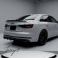 RS style black rear boot roof spoiler wing for Audi S4 B9 2016 to 2023
