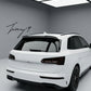 Glossy black rear boot roof spoiler lip for Audi Q5 FY standard SUV 2017 to 2020
