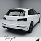 Glossy black rear boot roof spoiler lip for Audi Q5 FY standard SUV 2017 to 2020
