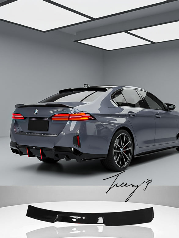 BMW 5 Series G60 G68 2024-2026 Gloss Black Rear Roof Spoiler Above Rear Window