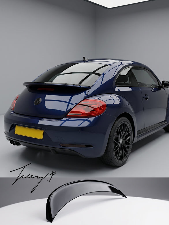 Gloss black OEM fit rear boot trunk lid spoiler for VW Beetle 2013 to 2018

