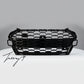 RS style gloss black honeycomb radiator grille for Audi S4 B9 facelift 2019 onwards
