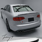 Rear top window roof lip spoiler wing for Audi S4 saloon B8 2008 to 2015
