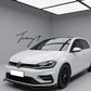 Gloss black front lip splitter for VW Golf MK7 2013 to 2016
