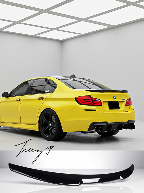 Gloss black M4 style rear boot spoiler for BMW 5 Series F10