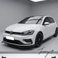 Gloss black front lip splitter for VW Golf MK7 2013 to 2016
