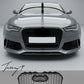 Gloss black RS6 style honeycomb mesh front grille for Audi A6 C7 2011 to 2014
