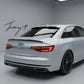 Audi A4 B8 saloon rear window roof spoiler wing gloss black 2008 to 2015