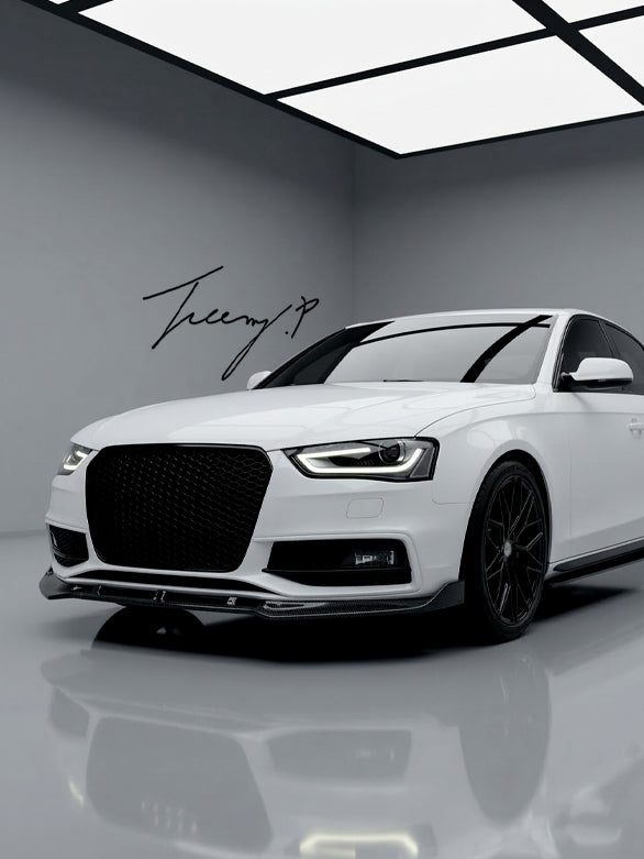 Audi A4 B8 facelift front splitter lip spoiler diffuser 2011 to 2015
