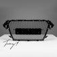 Audi A4 B8 RS style honeycomb front grille gloss black 2013 to 2015
