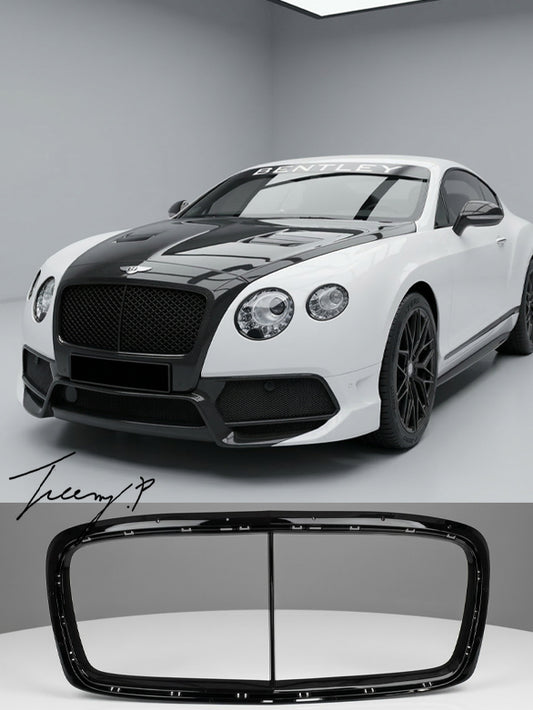 Bentley Continental GT front grille surround trim gloss black 2012 to 2016
