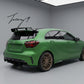 Black AMG A45 style rear bumper diffuser spoiler for Mercedes A Class W176 2012 to 2018
