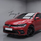 Volkswagen Polo Mk6 Facelift 2021-2025 front gloss black grille with 6000K LED DRL