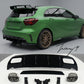 Black AMG A45 style rear bumper diffuser spoiler for Mercedes A Class W176 2012 to 2018
