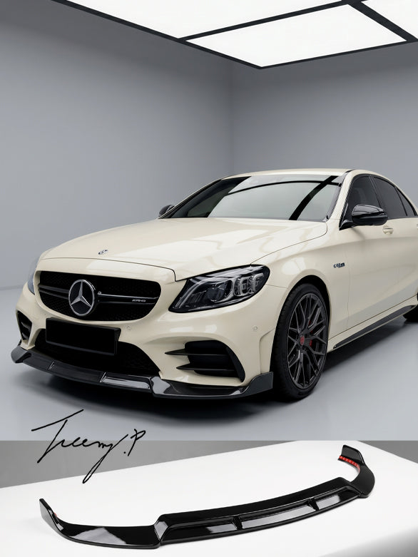MERCEDES C CLASS AMG LINE C43 W205 2014 - 2018 BRABUS STYLE CARBON LOOK FRONT SPLITTER