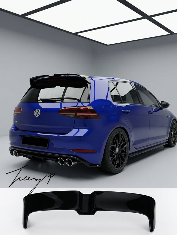 VW Golf MK7 MK7.5 TDI TSI GTI gloss black Oettinger style rear boot spoiler sporty sleek upgrade
