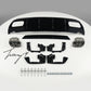 Black AMG A45 style rear bumper diffuser spoiler for Mercedes A Class W176 2012 to 2018
