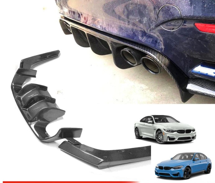 BMW M3 M4 REAR DIFFUSER VALANCE BODYKIT 2013-18