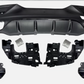 Mercedes GLE Coupe C292 AMG Line (2015–2019) AMG GLE63 Style Rear Diffuser Valance with Tailpipe – Black