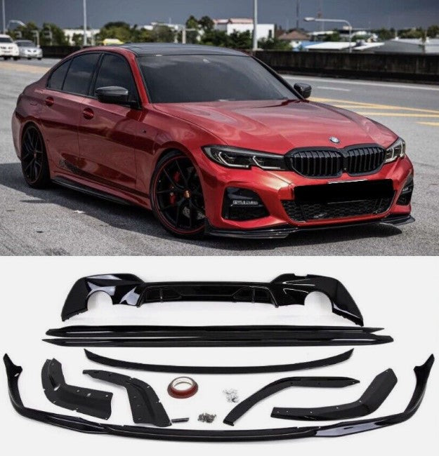 BMW 3 SERIES G20 M PERFORMANCE BODY KIT FRONT SPLITTER REAR DIFFUSER SIDE SKIRT