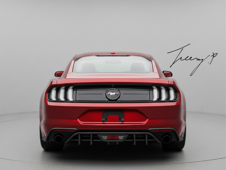 Ford Mustang MK6.5 (2018–2023) Gloss Black Rear Diffuser Lip Valance Bumper