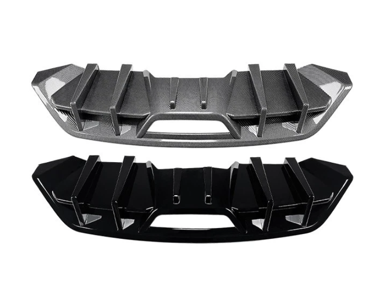 Ford Mustang MK6.5 (2018–2023) Gloss Black Rear Diffuser Lip Valance Bumper