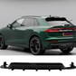 Audi Q8 S Line (2018+) Gloss Black Rear Diffuser Lip Valance Spoiler Splitter