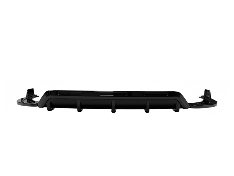 Audi Q8 S Line (2018+) Gloss Black Rear Diffuser Lip Valance Spoiler Splitter
