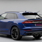 Audi Q8 S Line (2018+) Gloss Black Rear Diffuser Lip Valance Spoiler Splitter