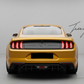 FORD MUSTANG MK6.5 2018 - 2023 GLOSS BLACK REAR DIFFUSER LIP VALANCE BUMPER BODYKIT