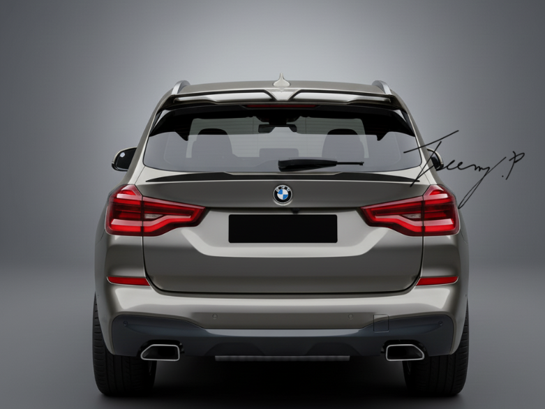 BMW X3 G01 G08 2018 - 2022 GLOSS BLACK REAR MID WING BOOT SPOILER LIP BODYKIT