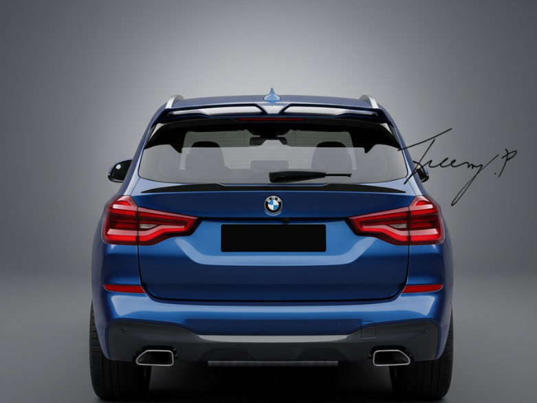 BMW X3 G01 G08 2018 - 2022 GLOSS BLACK REAR MID WING BOOT SPOILER LIP BODYKIT