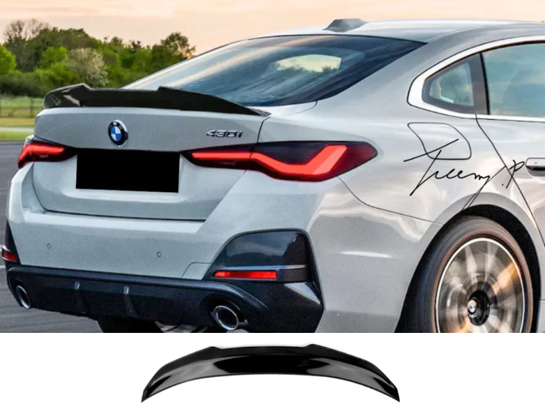 BMW 4 Series G26 (2021+) 4 Door PSM Style Gloss Black Rear Boot Spoiler