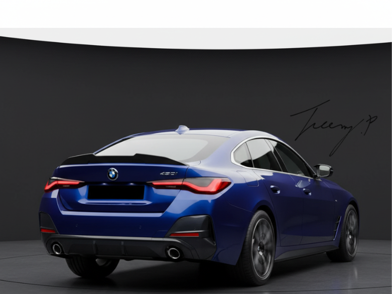 BMW 4 Series G26 (2021+) 4 Door PSM Style Gloss Black Rear Boot Spoiler