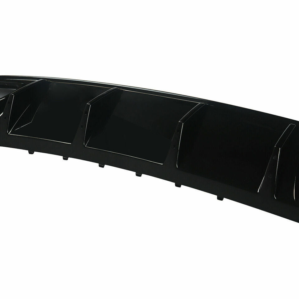 GLOSS BLACK AMG A45 LOOK REAR DIFFUSER TAIL PIPE FOR MERCEDES A CLASS W176 