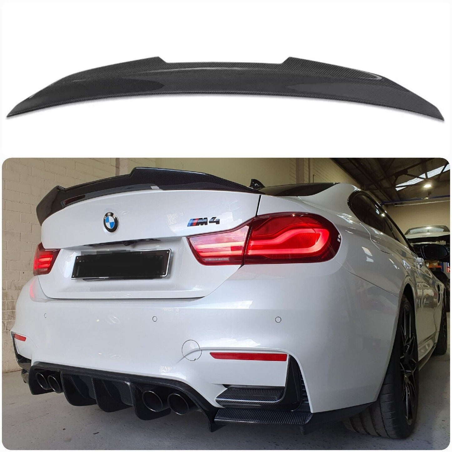 BMW M4 High Kick Spoiler Rear Lip