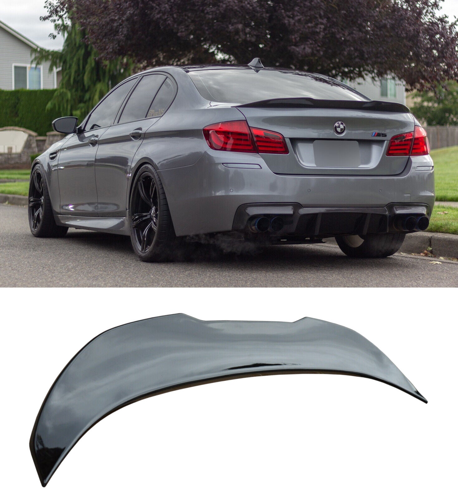 BMW 5 SERIES F10 M5 SPOILER TRUNK BOOT BODYKIT 2010-17