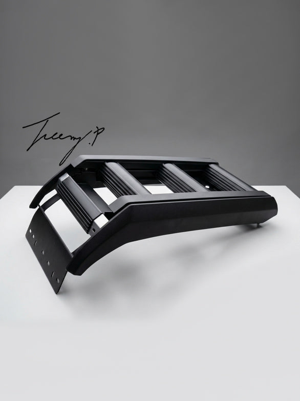 Land Rover Defender 90 & 110 L663 Telescopic Folding Side Ladder Black (2020+)