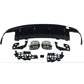 Mercedes AMG W117 C117 CLA45 (2013–2019) Gloss Black Rear Diffuser Quad Exhaust Tail Pipe
