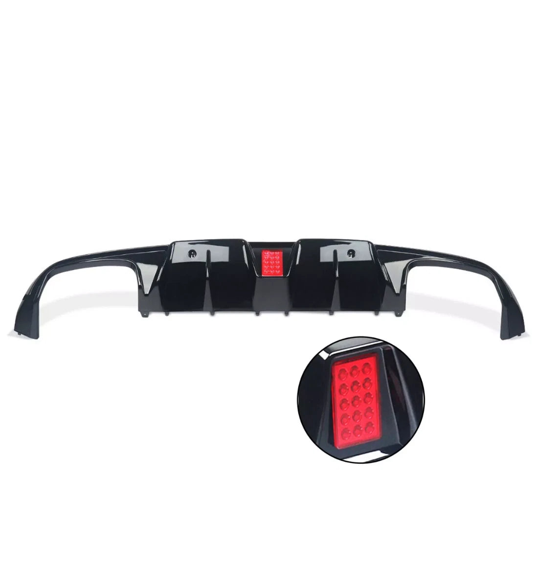 Mercedes C-Class C205 A205 Coupe (2015–2018) C63 Style Gloss Black Rear Diffuser