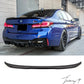 BMW 5 Series G30 (2018-2020) Rear Trunk Boot Lip Spoiler CS Style Gloss Black