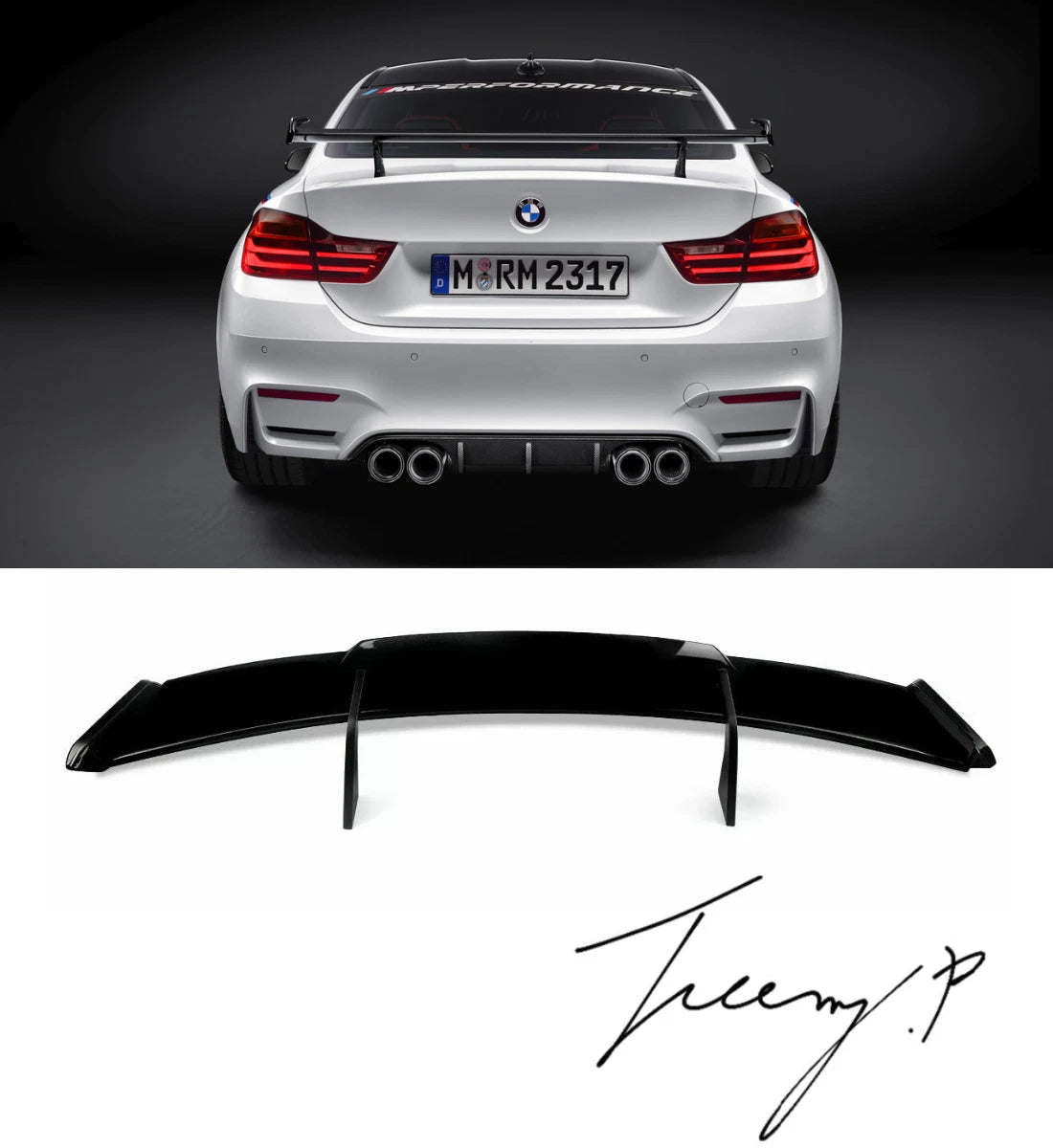 BMW F80 G80 M3 G82 F82 M4 F87 M2 F30 F32 E92 Rear Boot Trunk Spoiler (2012-2023)