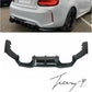 BMW M2 F87 (2015+) Gloss Black Rear Diffuser Splitter Valance 3PC MTC Style