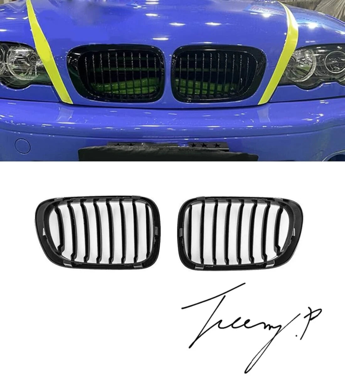 BMW 3 Series E46 Pre Facelift (1999-2003) Coupe Cabrio M3 Front Kidney Grille Grill