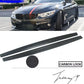 BMW 4 Series F32 F33 F36 (2013+) M Sport Side Skirts Extension Lip Carbon Look