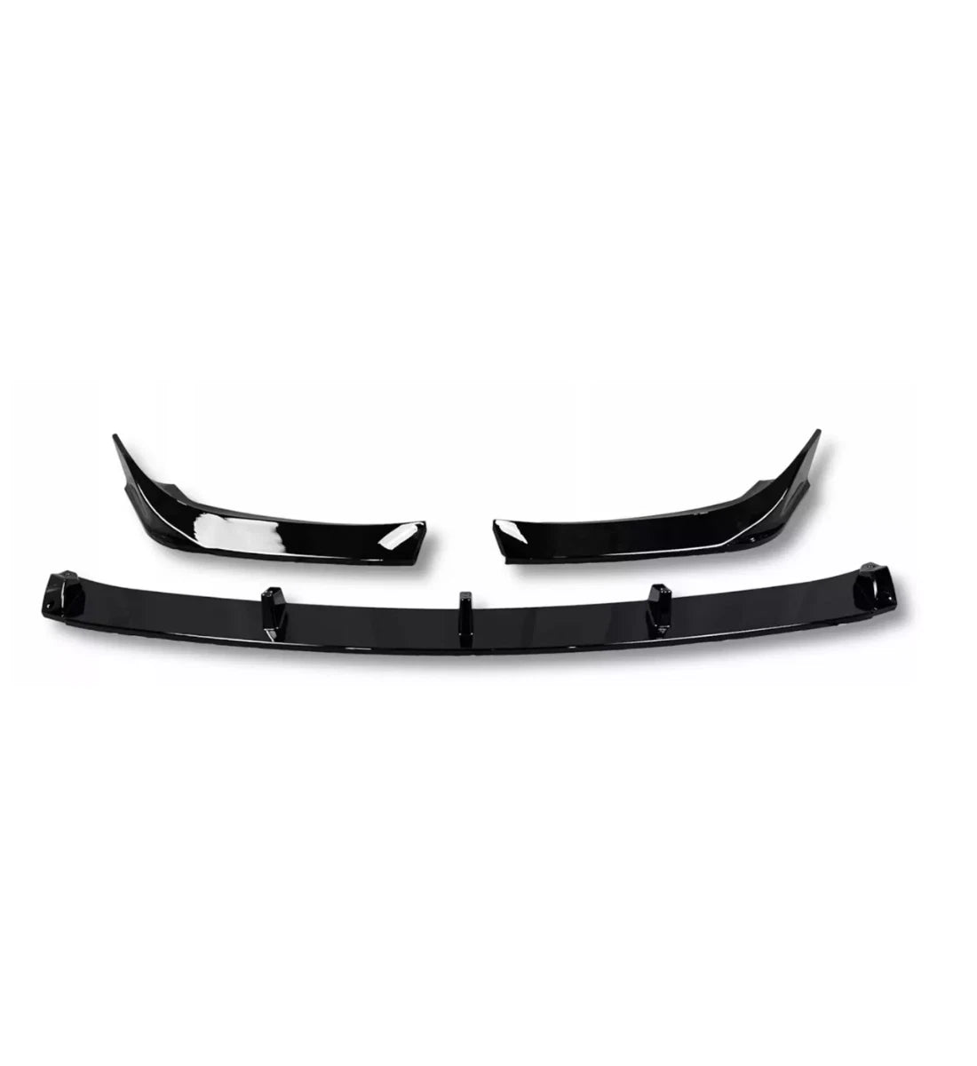BMW X1 F48 (2015+) M Sport Front Bumper Splitter Lip & Rear Diffuser Gloss Black