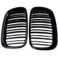 BMW X5 E70 X6 E71 (2007-2013) Gloss Double Slat Front Bumper Kidney Grille Grill