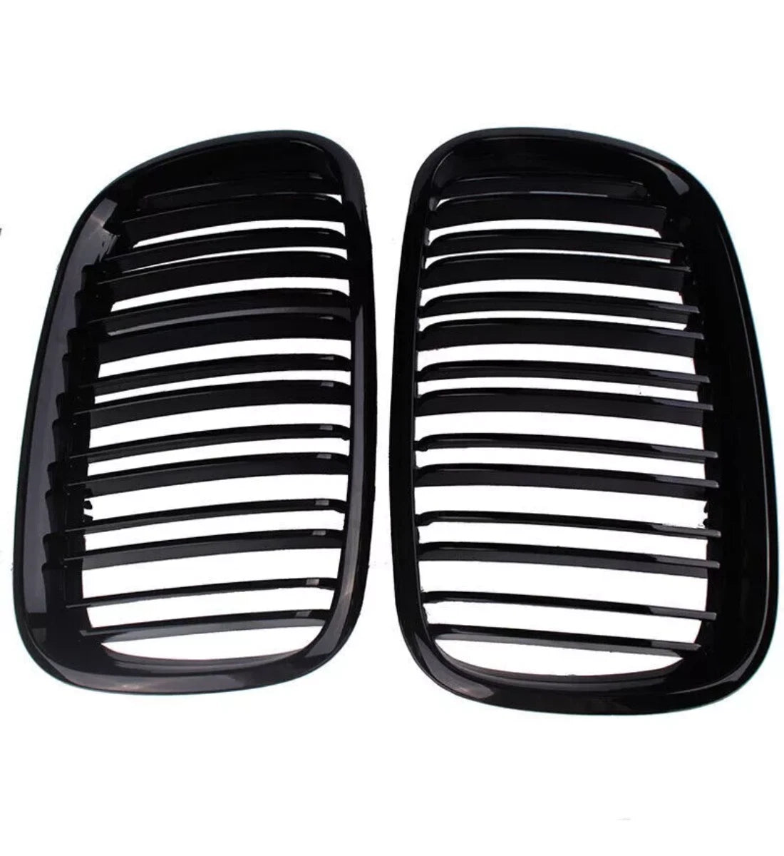 BMW X5 E70 X6 E71 (2007-2013) Gloss Double Slat Front Bumper Kidney Grille Grill